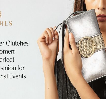 Leather clutches for women